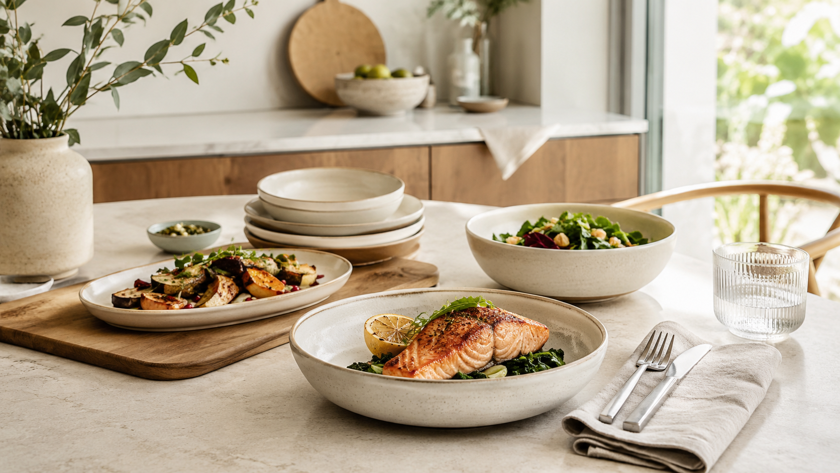Kitchen tableware scene